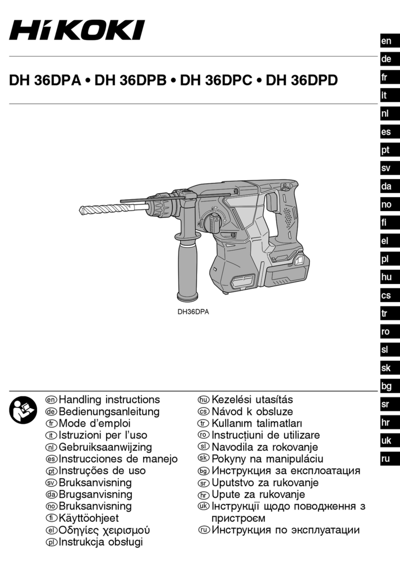 HIKOKI DH 36DPB User manual