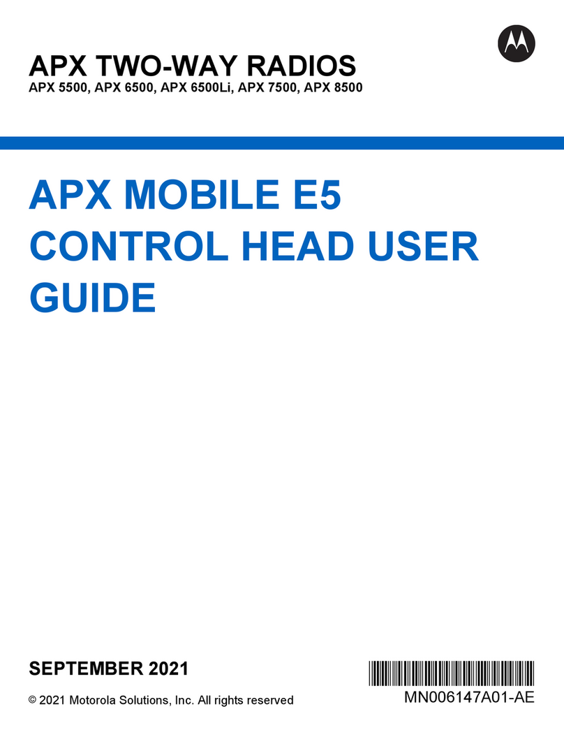 Motorola APX E5 User manual