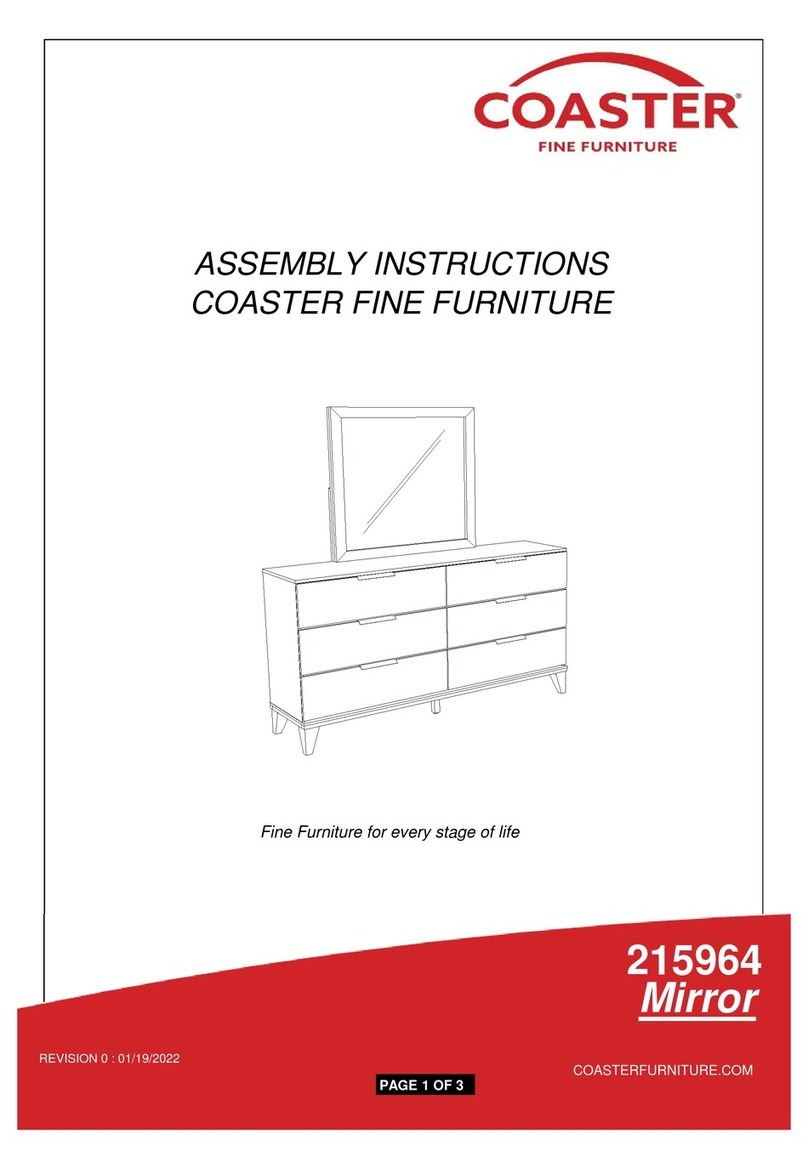Coaster Mays 215964 Assembly instructions Coaster Mays 215964 Assembly instructions