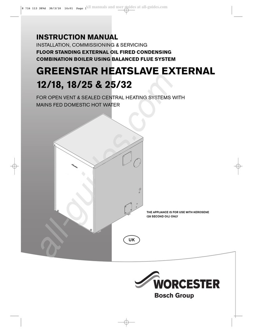 Bosch GREENSTAR HEATSLAVE II EXTERNAL 18/25 instruction manual
