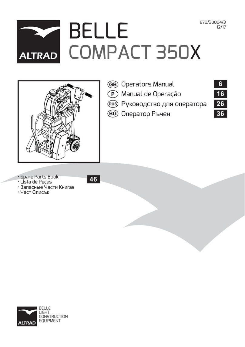 Altrad BELLE COMPACT 350X Operator's manual