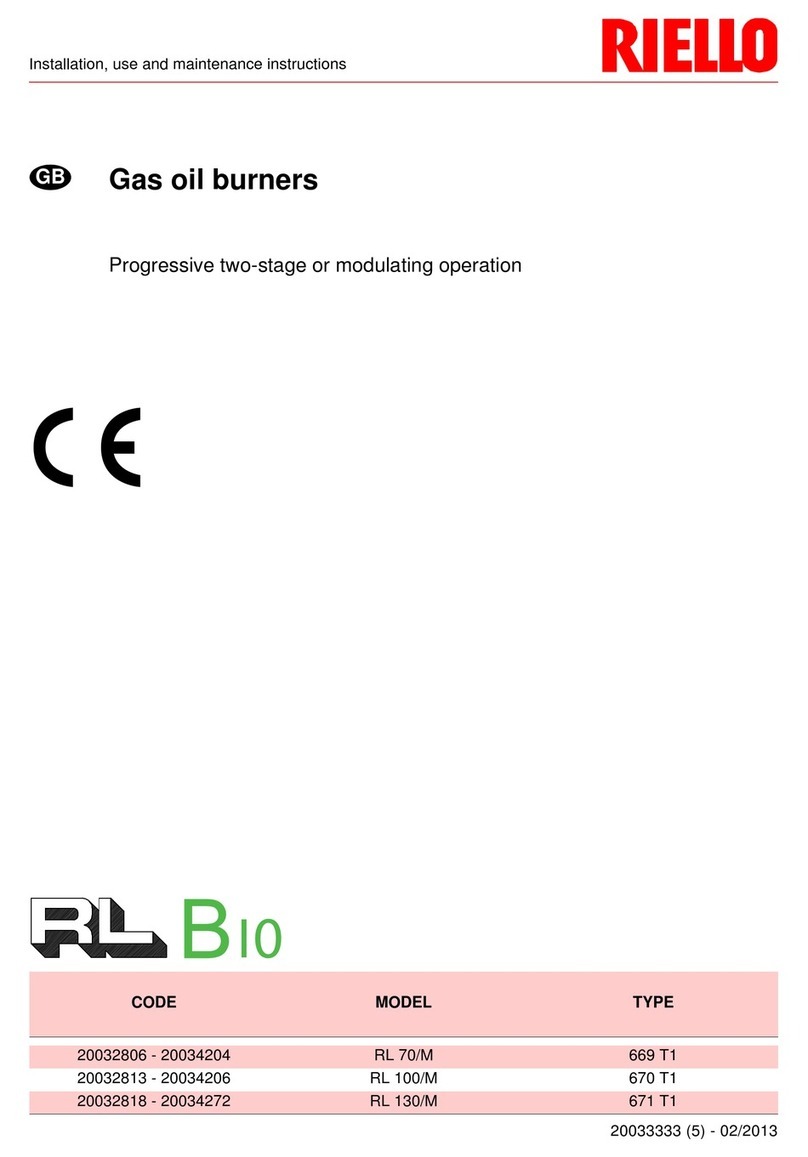 Riello RL BI0 Quick start guide
