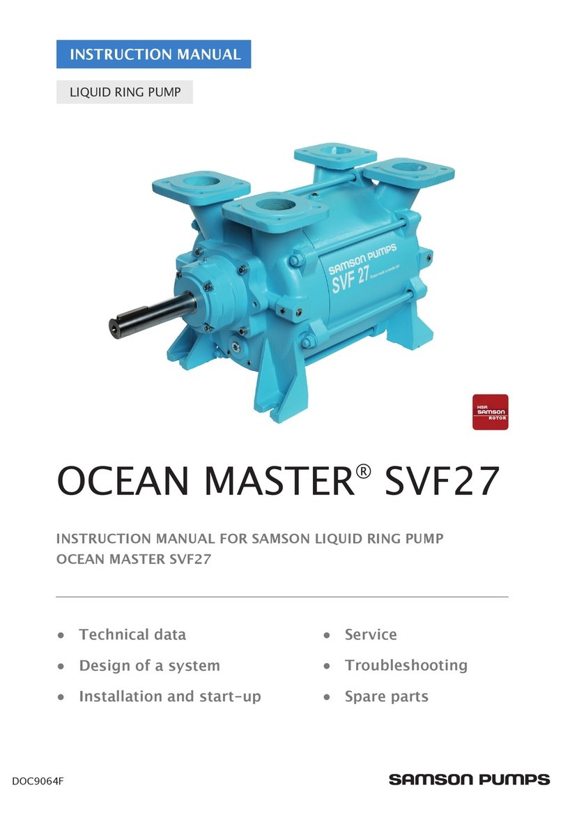 SAMSON PUMPS OCEAN MASTER SVF27 instruction manual