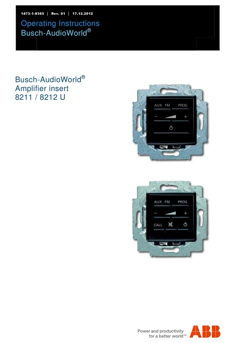 ABB Busch-AudioWorld 8211 User manual