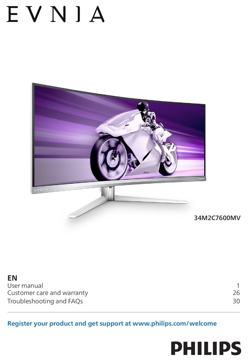 Philips EVNIA 34M2C7600MV User manual