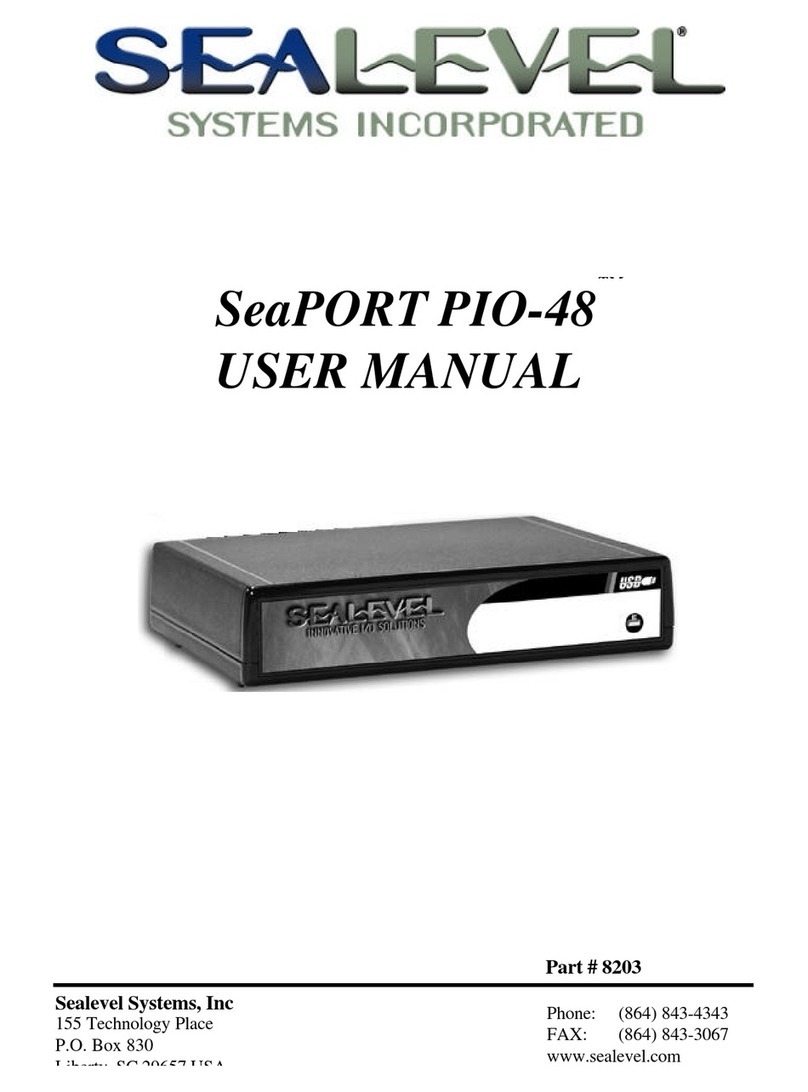 SeaLevel PIO-48 User manual