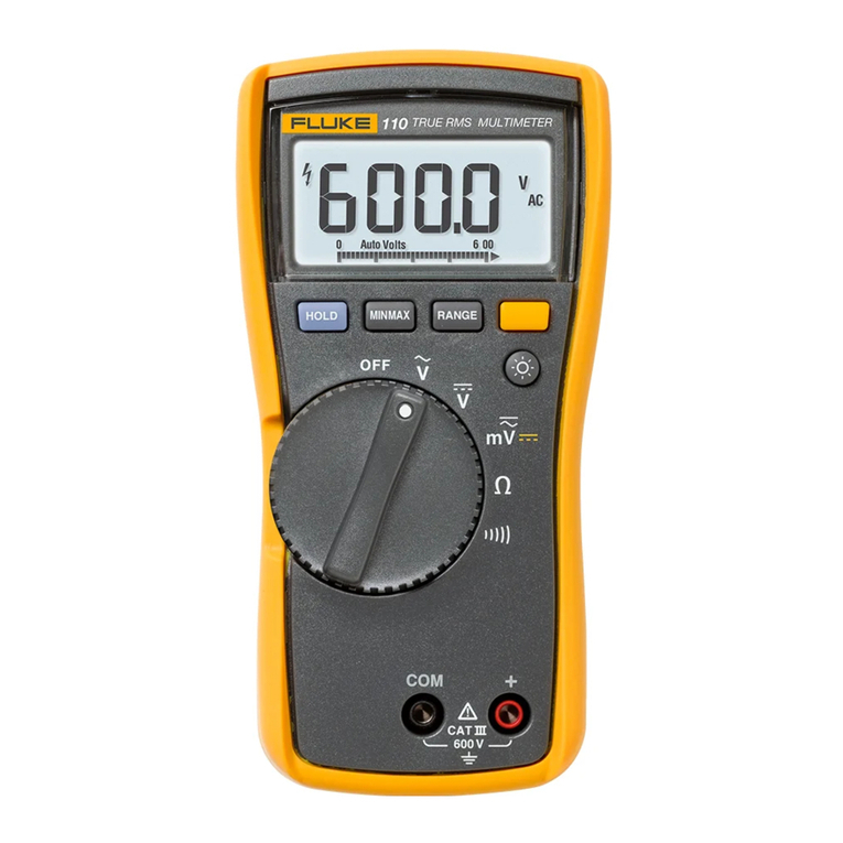 Fluke 110 User manual