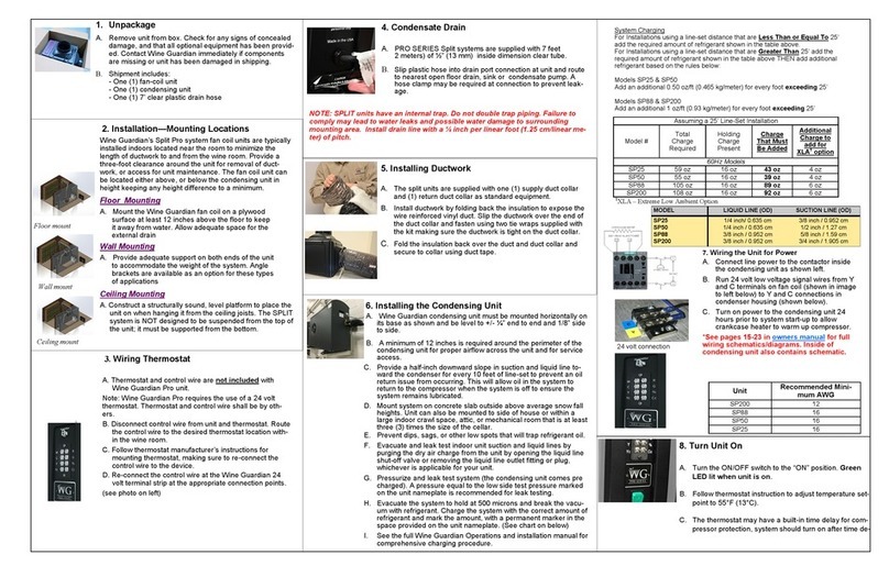 WG SPLIT Series Quick start installation guide