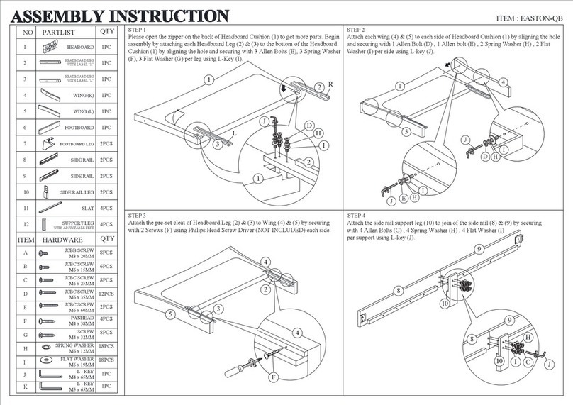 Baxton Studio EASTON-QB User manual