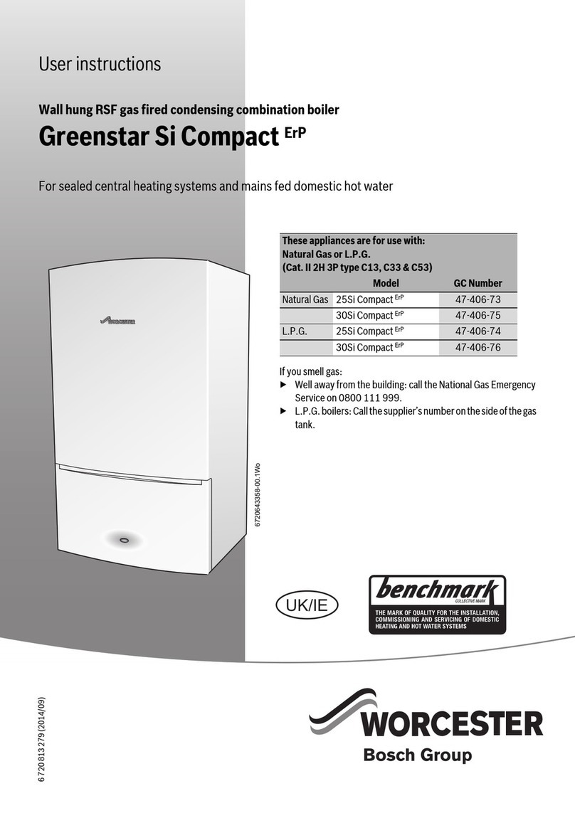 Bosch Worcester Greenstar Si Compact ErP User manual Bosch Worcester Greenstar Si Compact ErP User manual