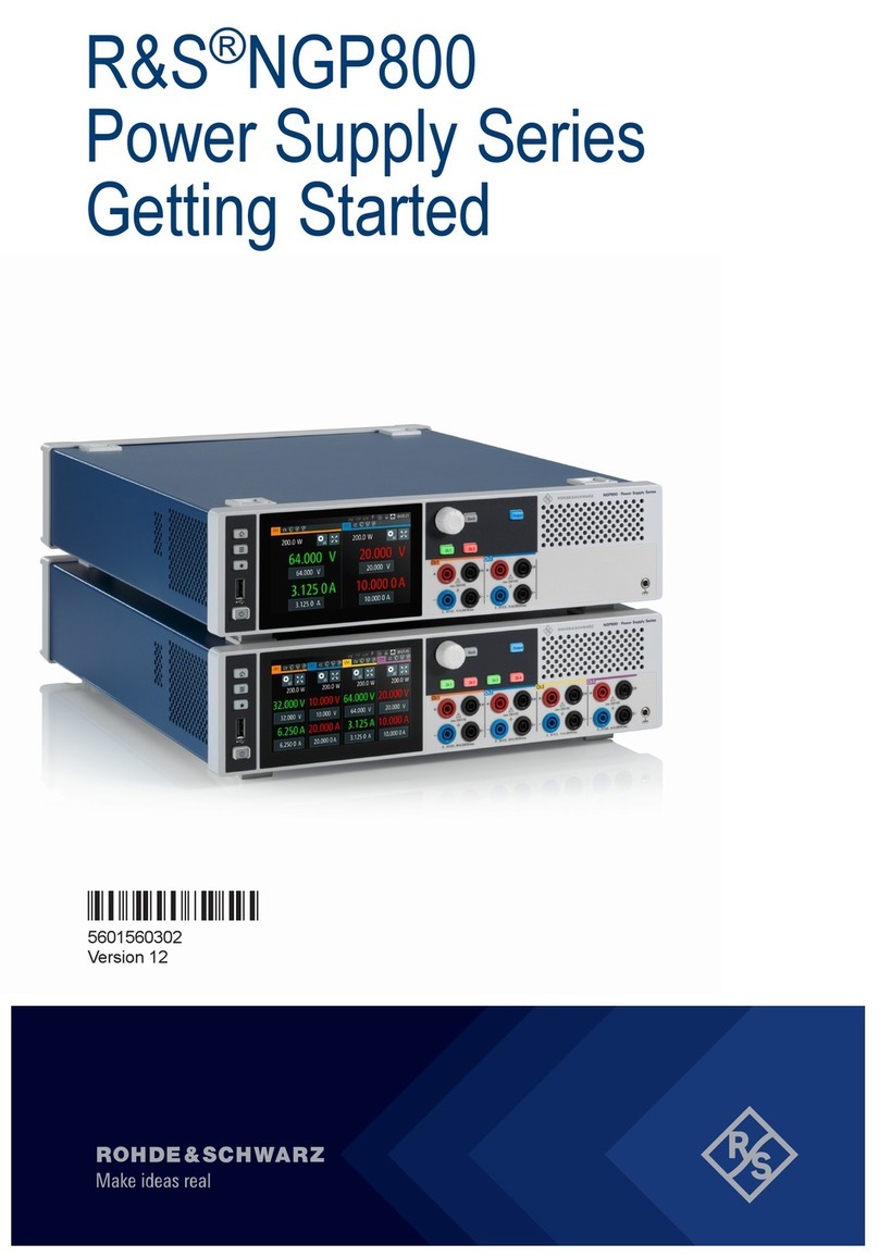 Rohde & Schwarz NGP800 Series Getting started
