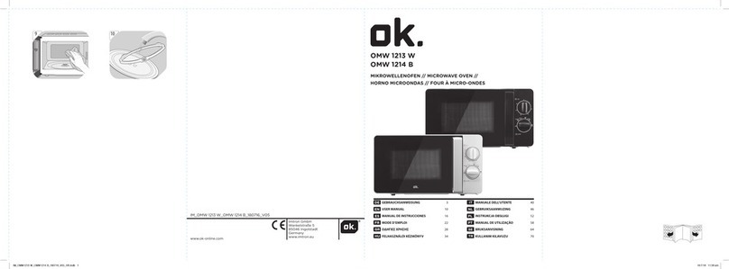 O.K. OMW 1213 W user manual