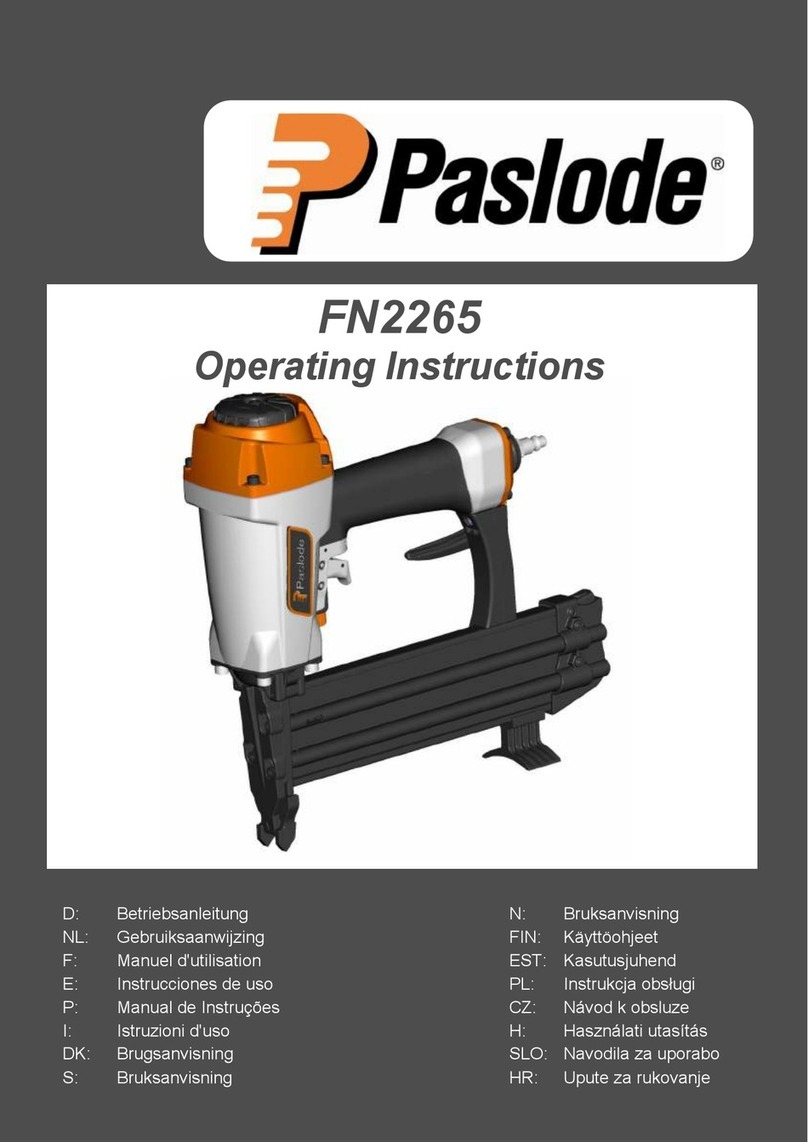 Paslode FN2265 User manual
