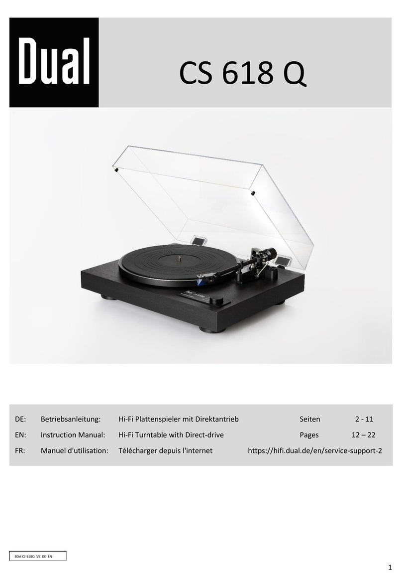 Dual CS 618 Q User manual