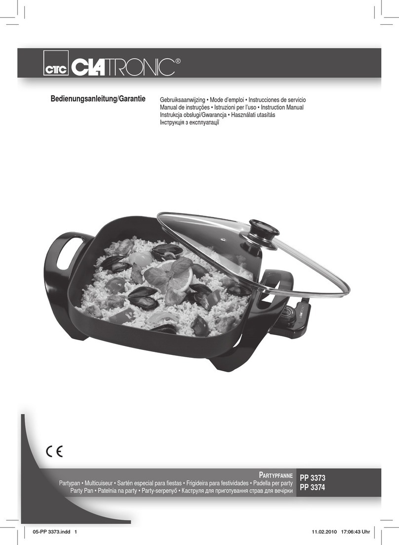 Clatronic Party Pan PP 3373 instruction manual Clatronic Party Pan PP 3373 instruction manual