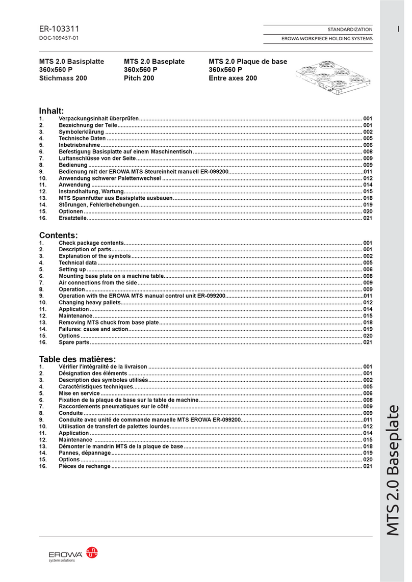 erowa ER-103311 user manual erowa ER-103311 user manual