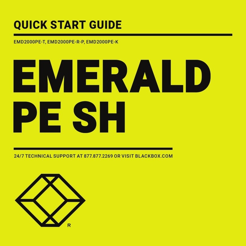 Black Box EMERALD PE SH User manual