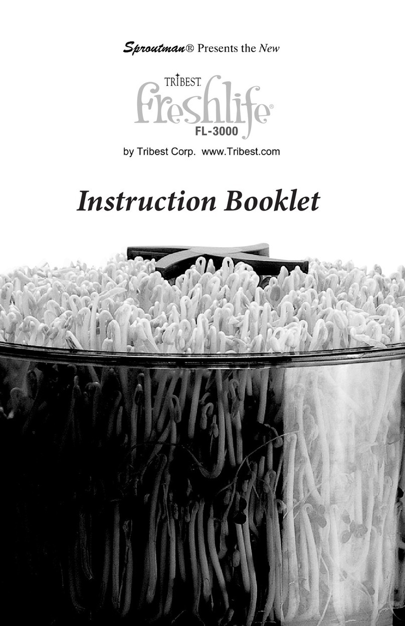 Tribest Sproutman freshlife FL-3000 Instruction booklet
