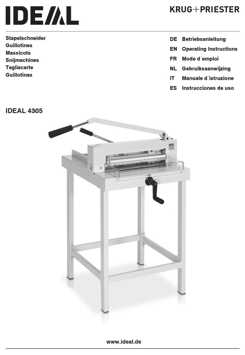 KRUG+PRIESTER IDEAL 4305 operating instructions