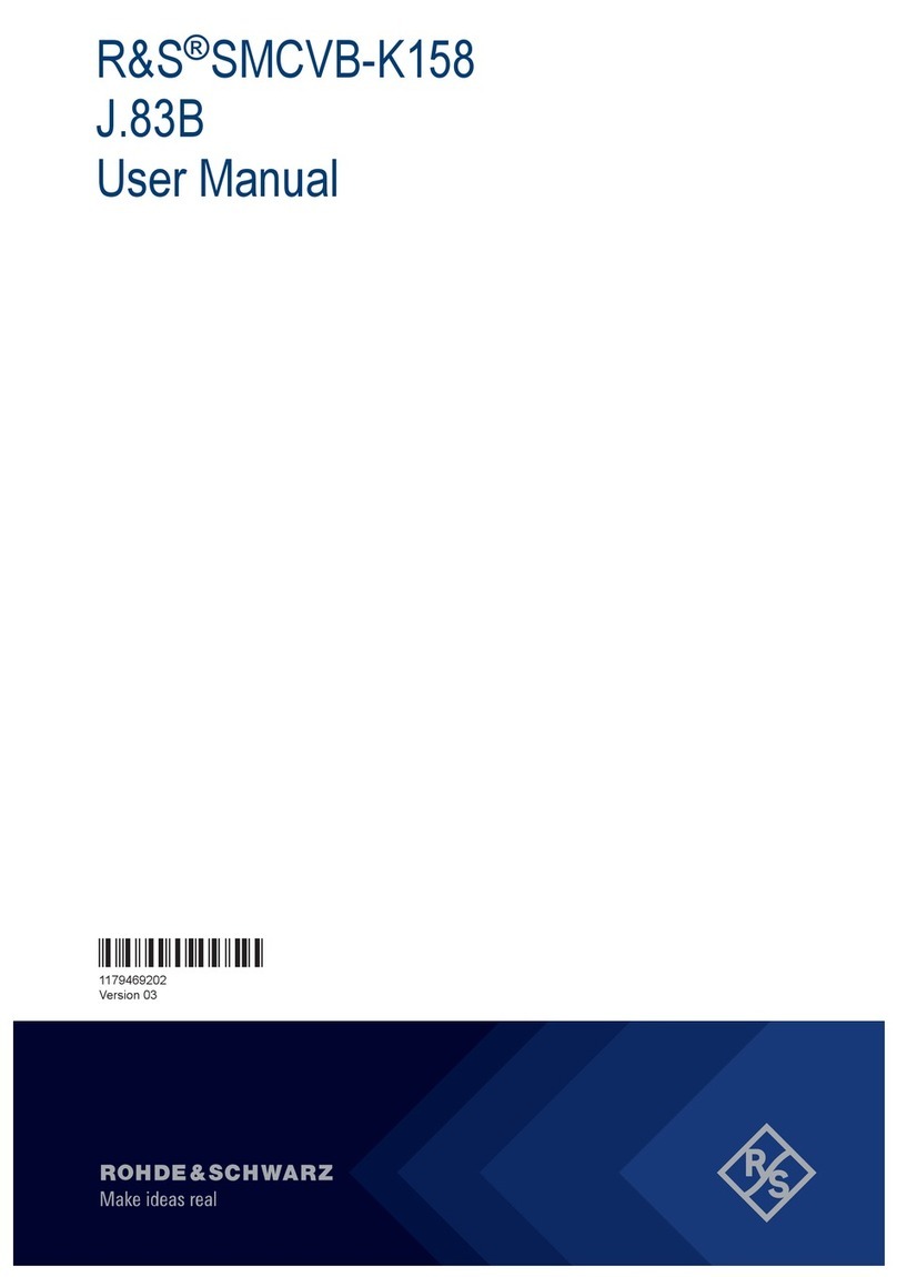 Rohde & Schwarz SMCVB-K158 J.83B user manual