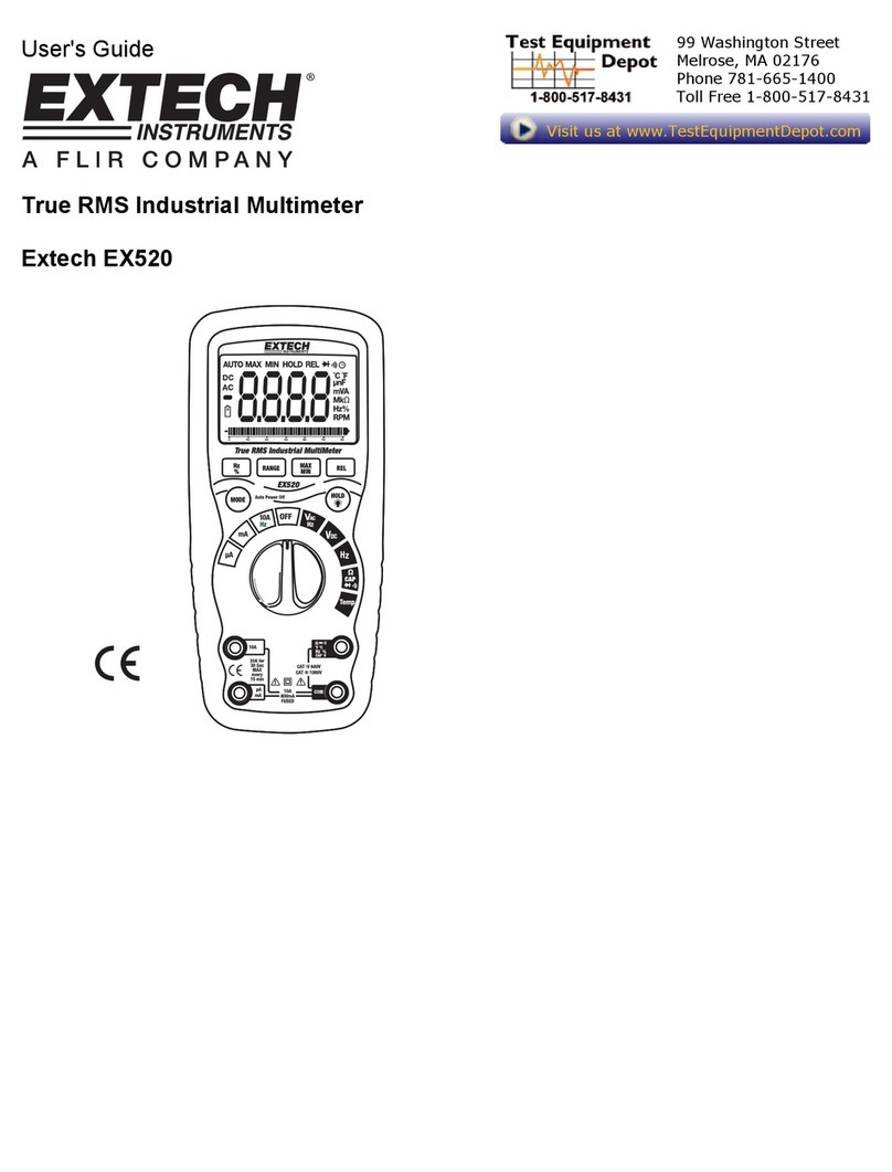 FLIR EXTECH INSTRUMENTS EX520 user guide