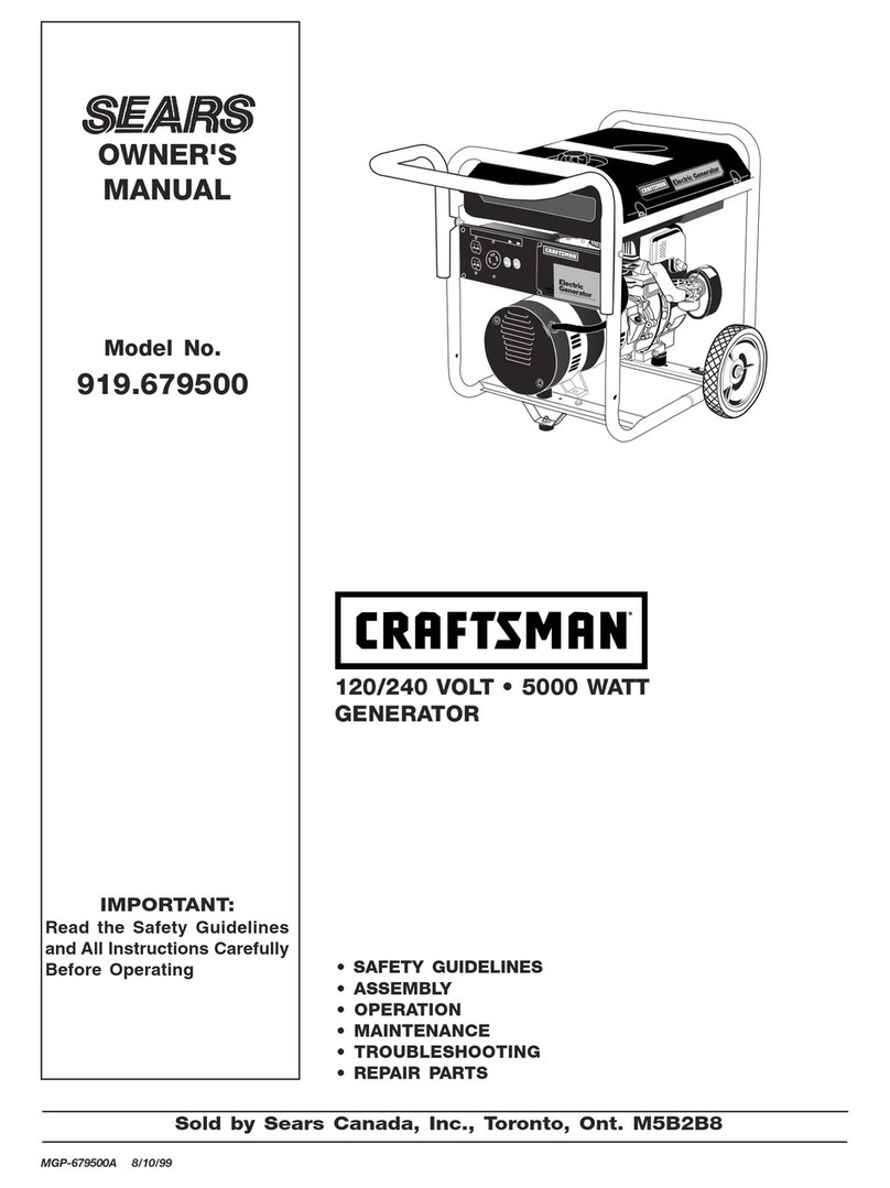 Sears CRAFTSMAN 919.679500 owner's manual