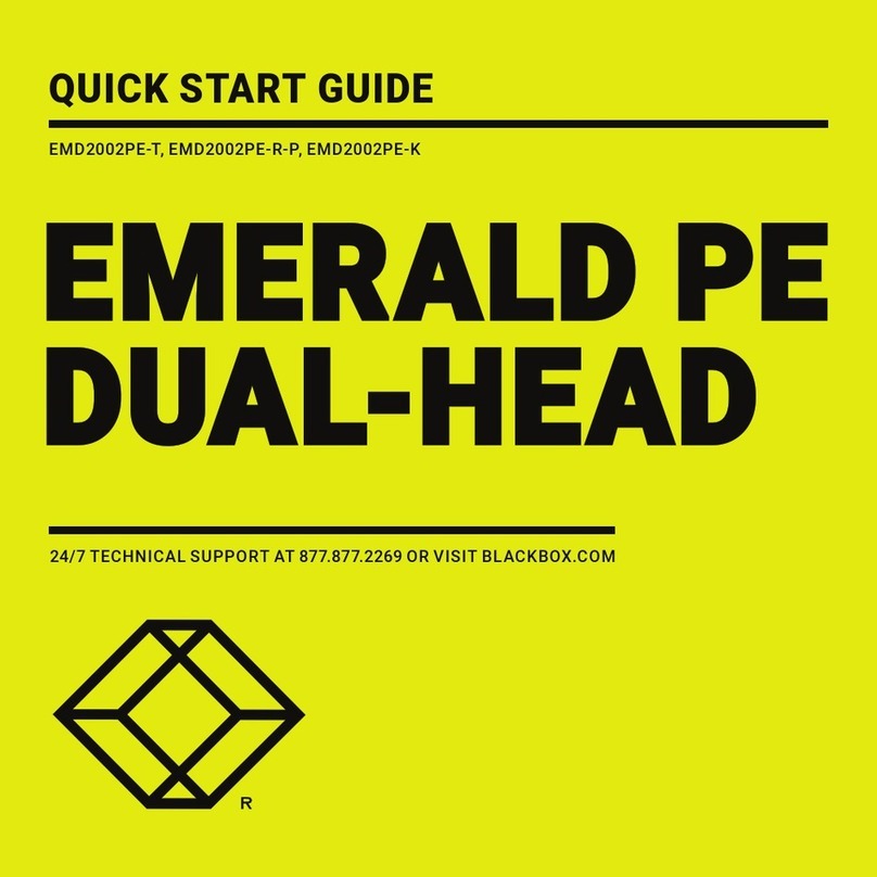 Black Box EMERALD PE DUAL-HEAD User manual