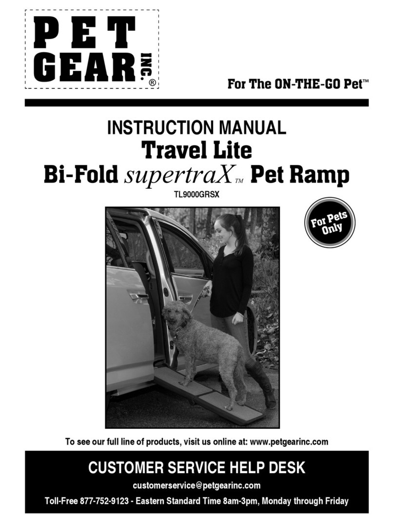 Pet Gear Travel Lite Bi-Fold supertraX Pet Ramp instruction manual