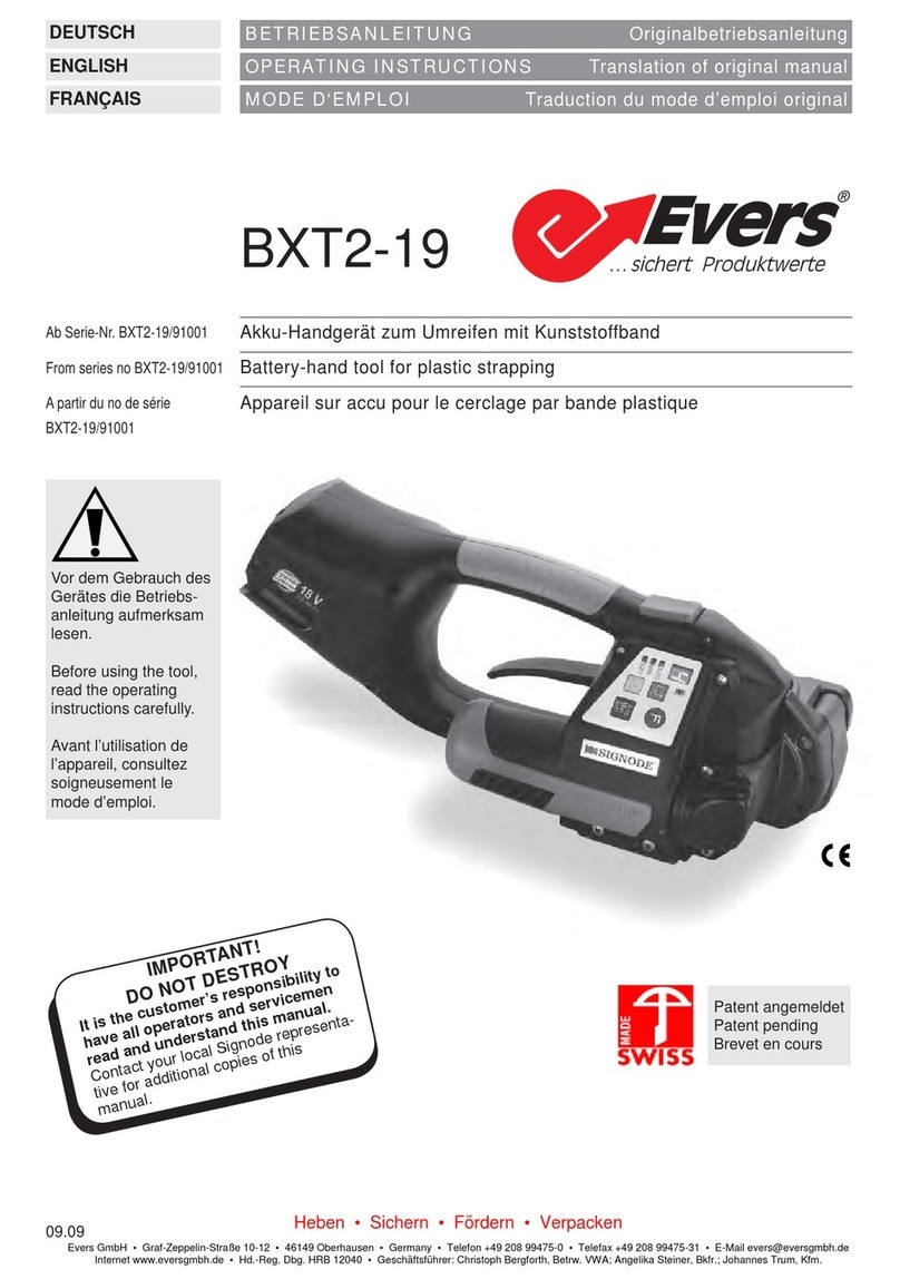 Evers BXT2-19 operating instructions