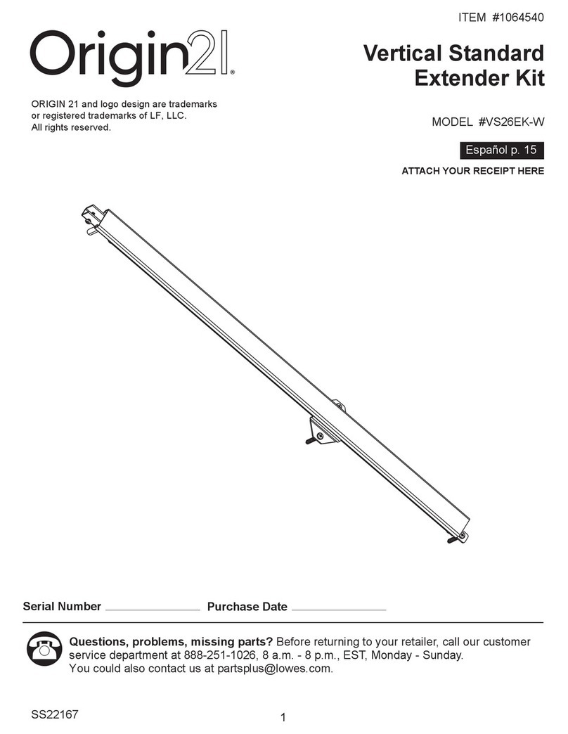 Origin 21 VS26EK-W User manual