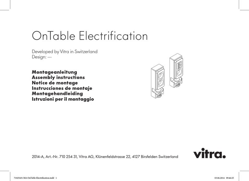 VITRA OnTable Electrification Assembly instructions