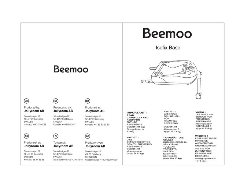 Beemoo Isofix Base User manual