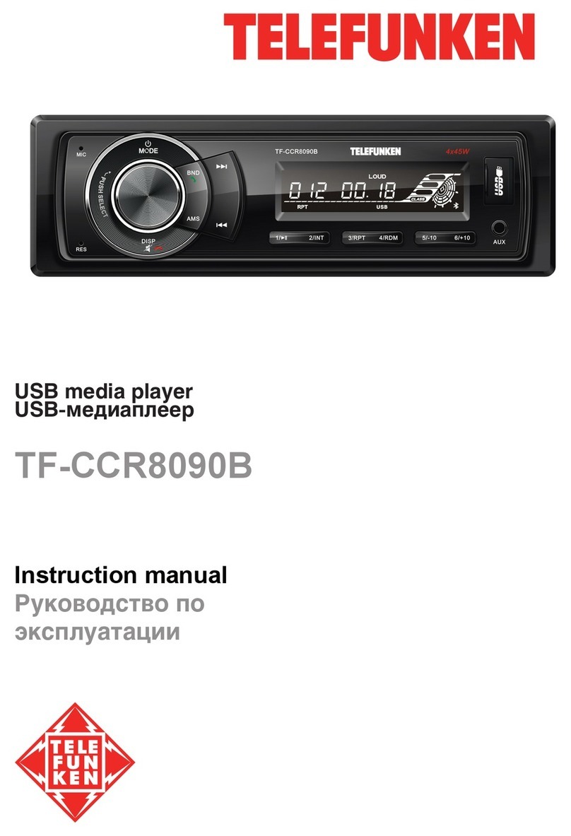 Telefunken TF-CCR8090B User manual