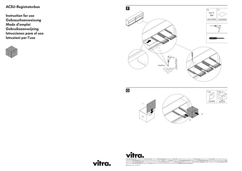 VITRA ACSU-Registraturbox User manual