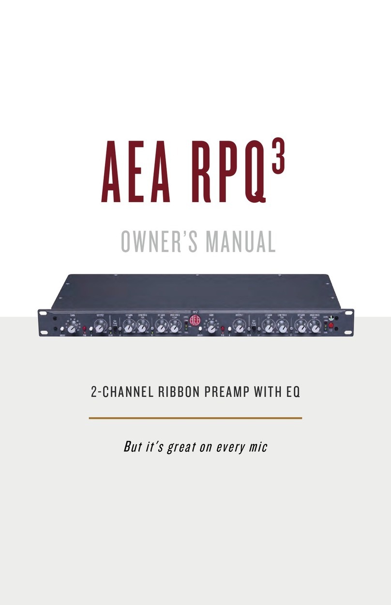 AEA RPQ3 User manual