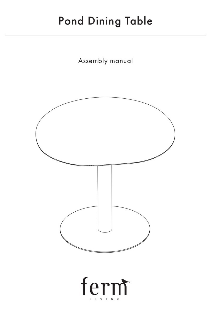 ferm living Pond Dining Table Assembly manual