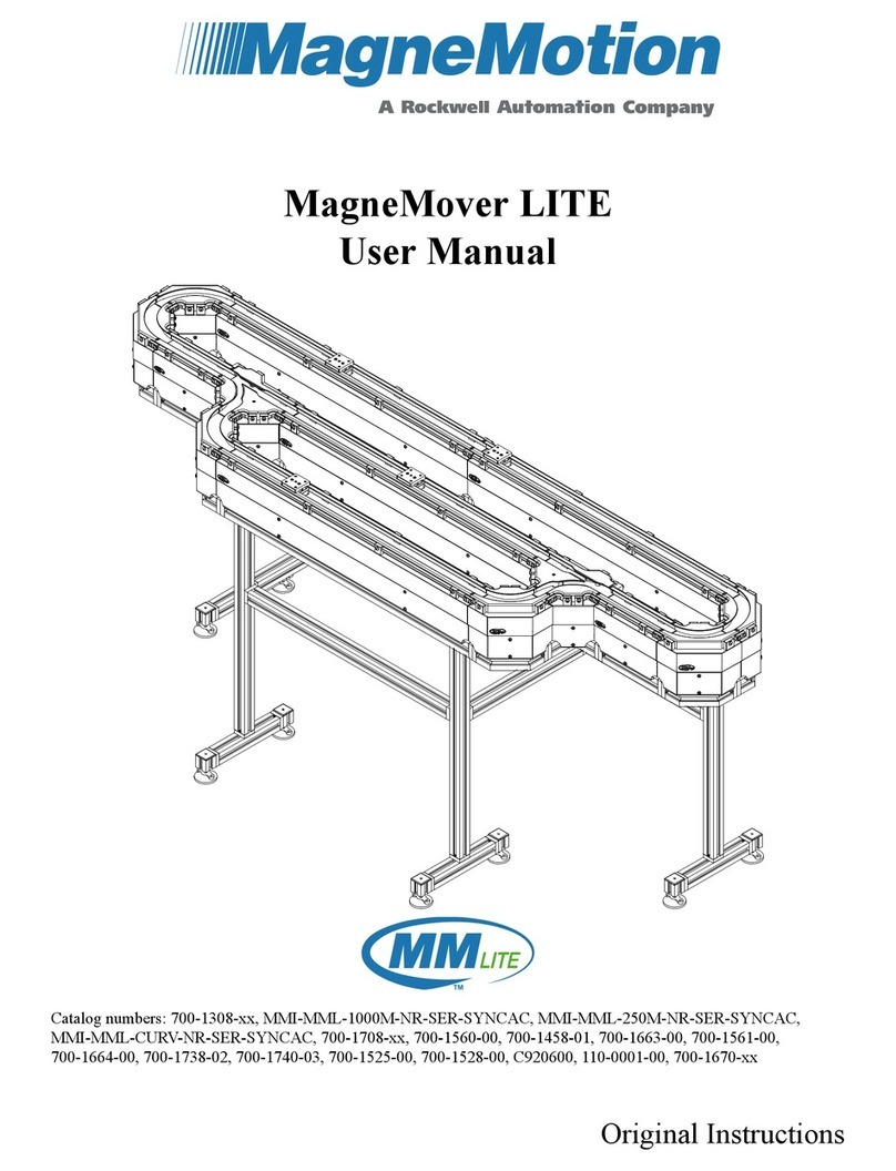 Rockwell Automation MagneMotion MagneMover LITE User manual Rockwell Automation MagneMotion MagneMover LITE User manual