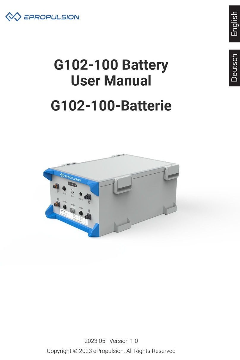 ePropulsion G102-100 Battery User manual