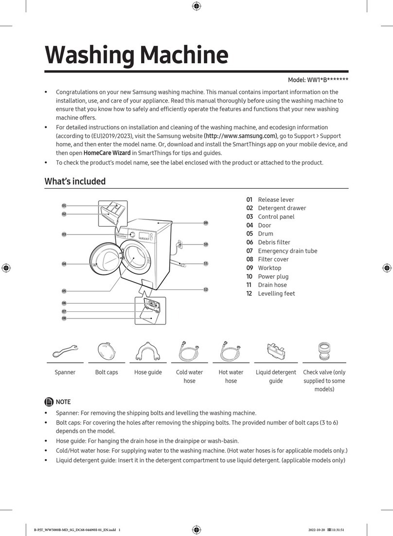Samsung WW1 B Series User manual
