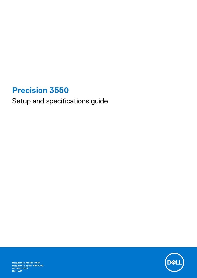 Dell Vostro 3550 Setup and specifications guide