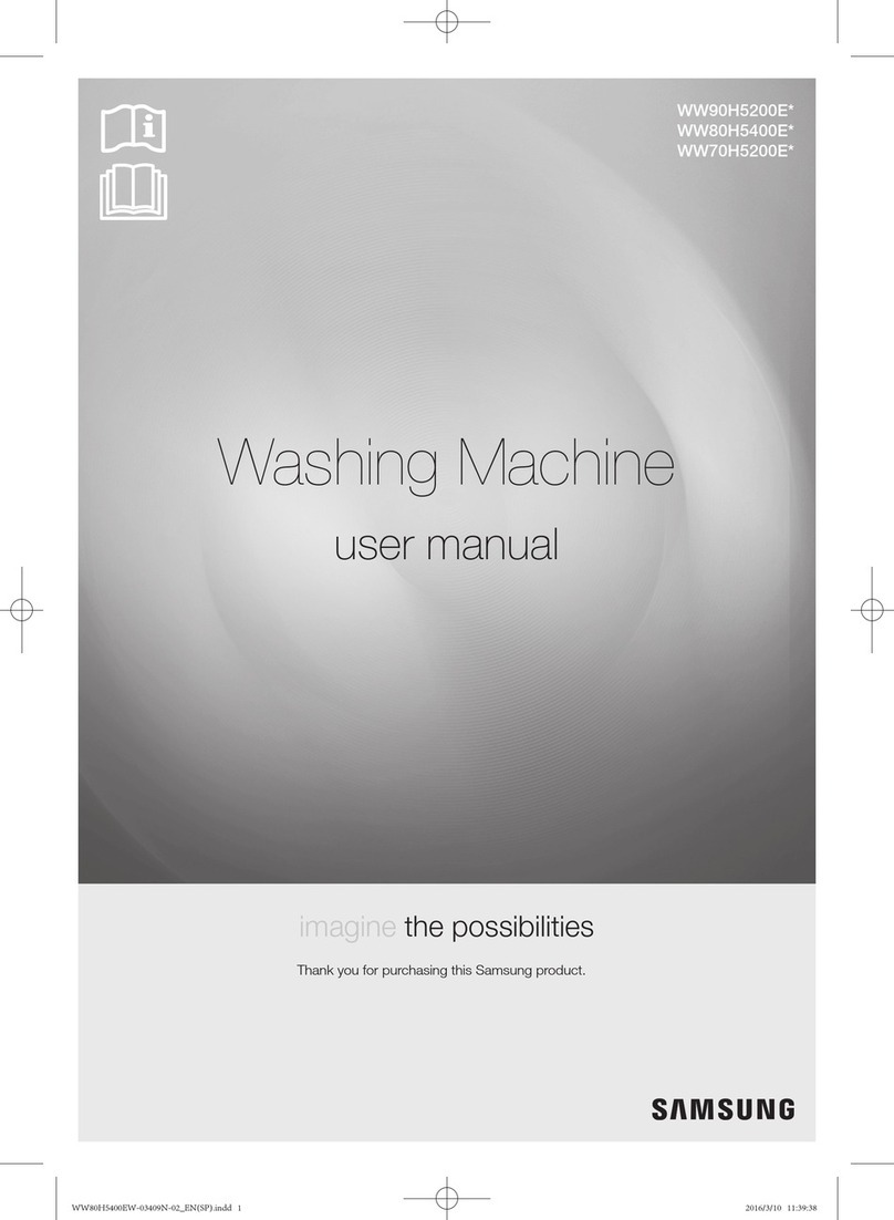 Samsung WW90H5200E Series User manual