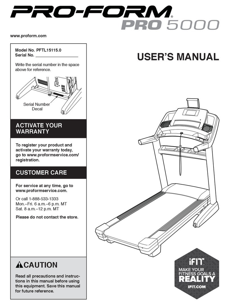 Pro-Form PFTL15115.0 User manual