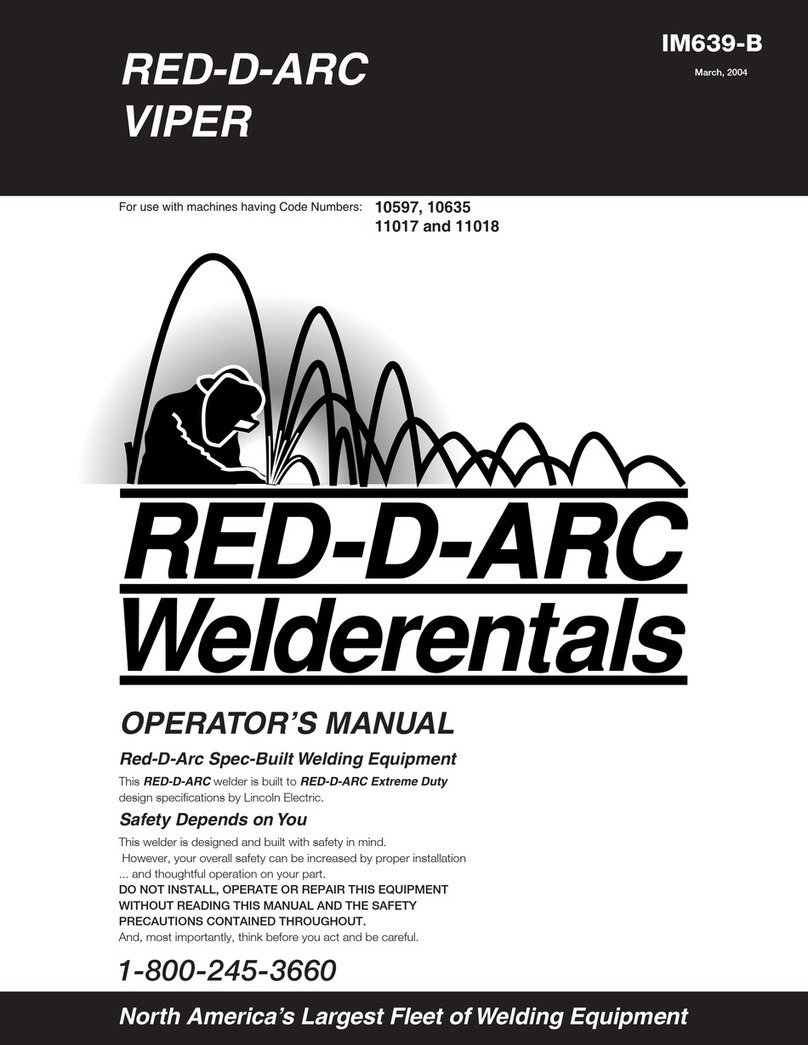 Lincoln Electric RED-D-ARC VIPER Operator's manual
