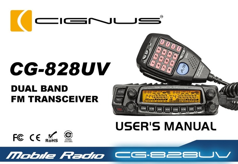 CIGNUS CG-828UV user manual