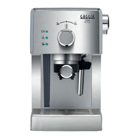 Gaggia Milano VIVA PRESTIGE RI84 Series manual