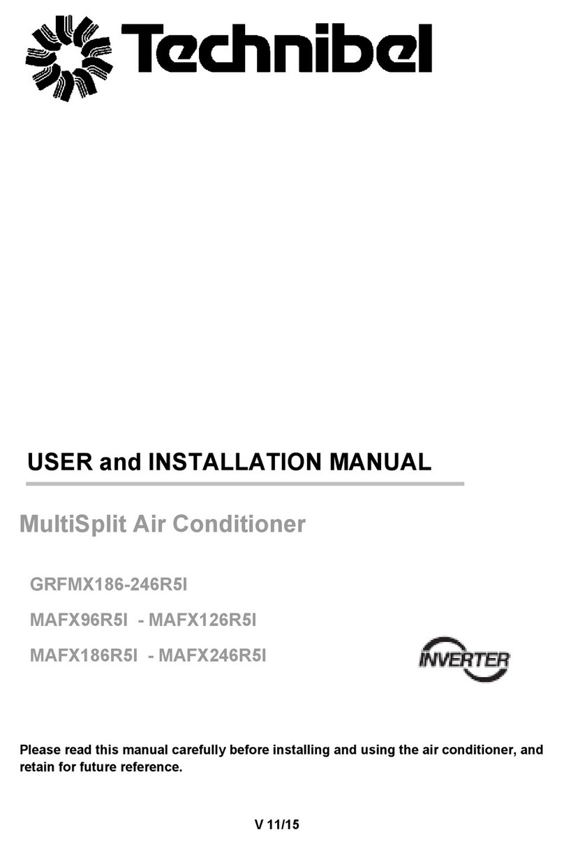 Technibel GRFMX186-246R5I Operating manual