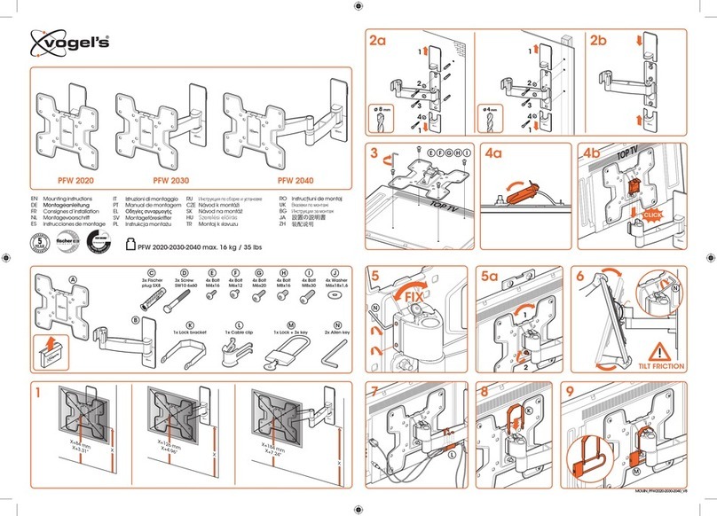 VOGELS PFW 2030 User manual VOGELS PFW 2030 User manual