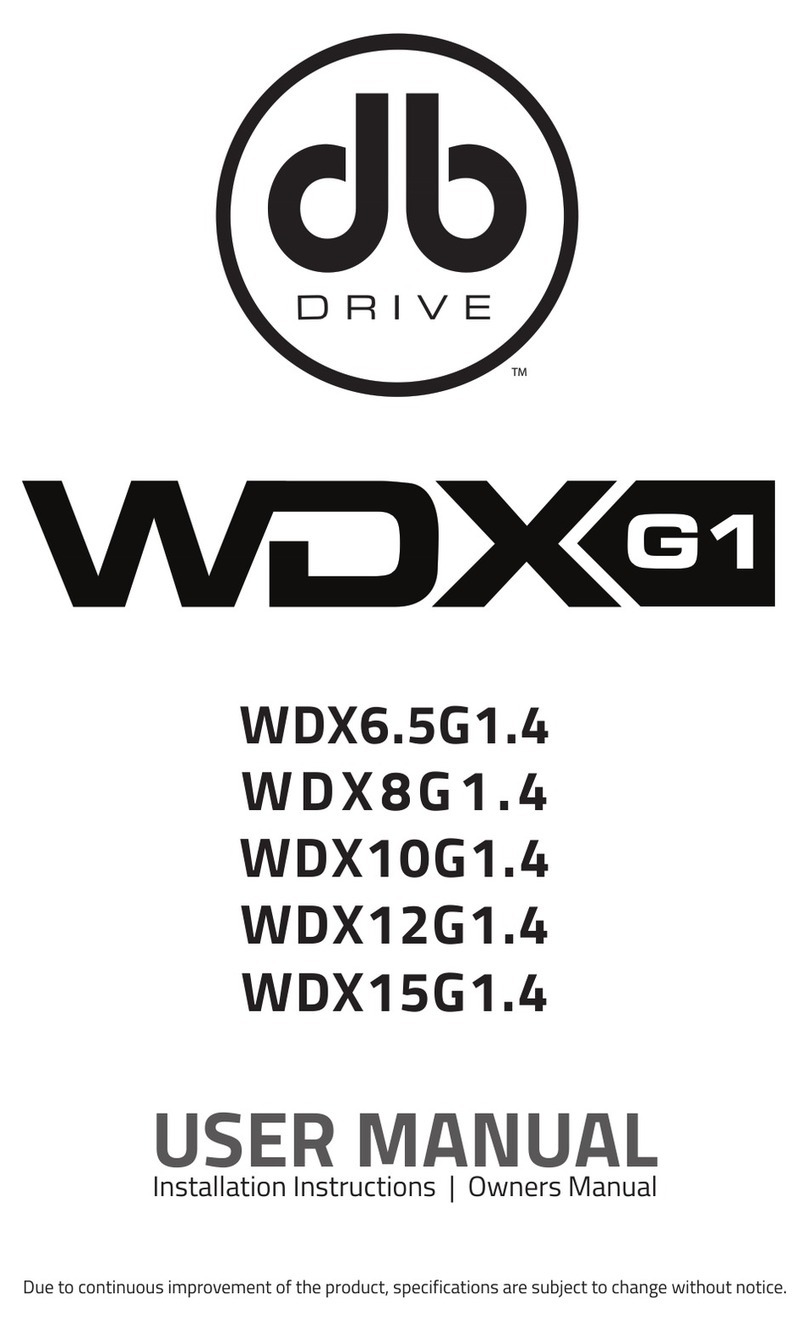 DB Drive WDX G1 Series User manual