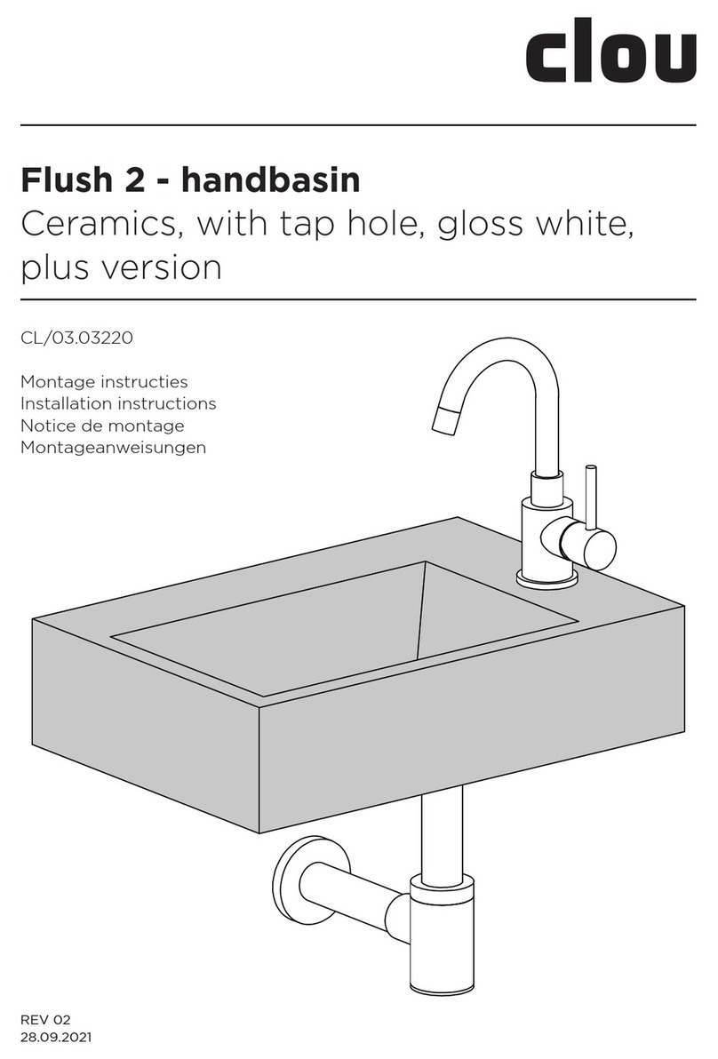 Clou Flush 2 CL/03.03220 installation instructions Clou Flush 2 CL/03.03220 installation instructions