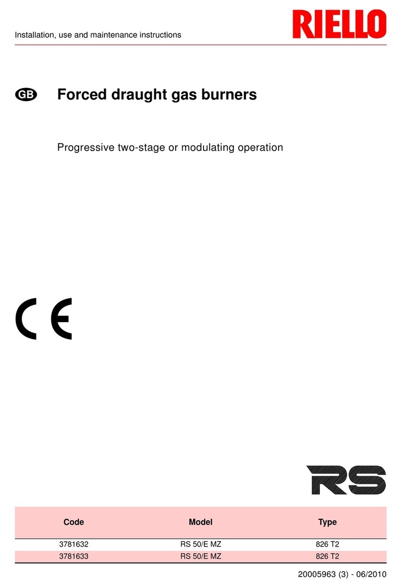 Riello RS 50/E MZ Quick start guide